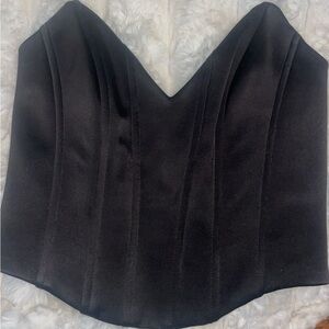 Oh Polly Black corset croptop